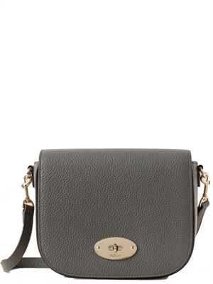 Mulberry Small Darley Satchel Charcoal Small Classic Grain